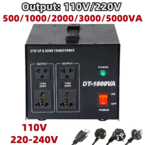 Step Up And Down Voltage Transformer 220V-110V/110-220V Converter 0.5/1/2/3/5KVA - Picture 1 of 16