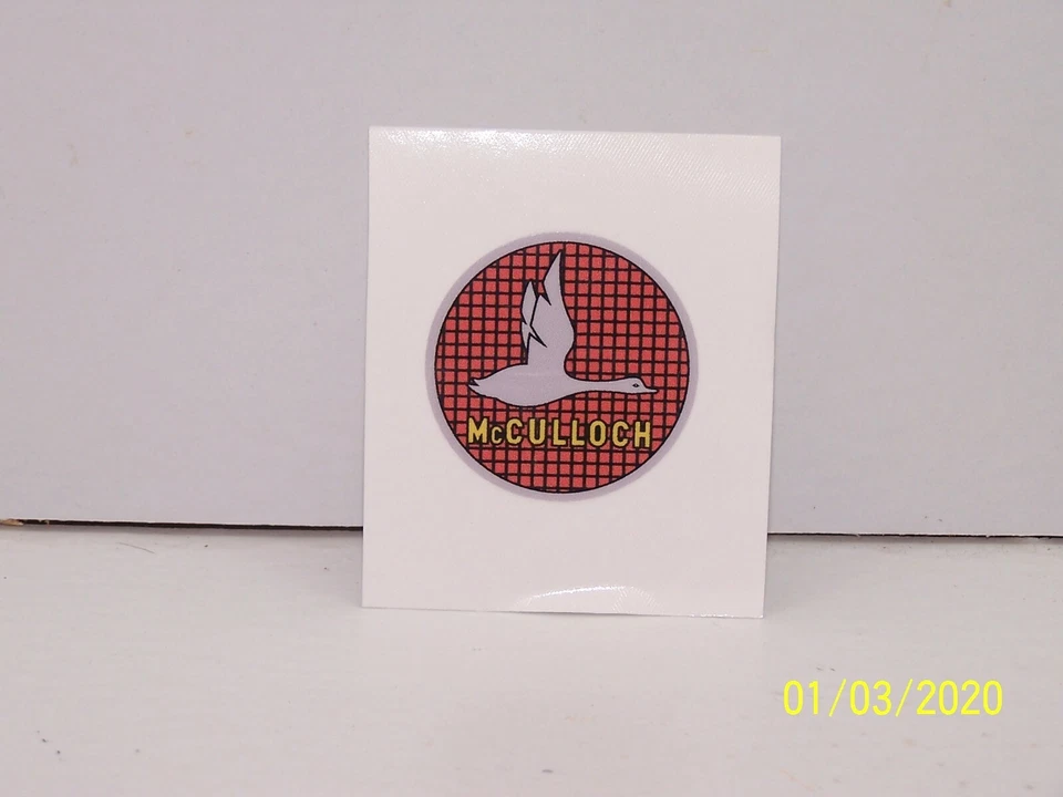 Adesivo redondo para motosserra McCulloch ganso! - Imagem 1 de 1