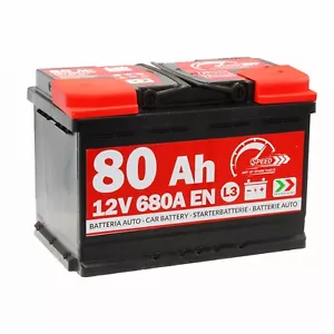 Batteria auto 80 Ah SPEED L3 680A Spunto - Positivo Destra DX - Produzione ITA - Bild 1 von 8