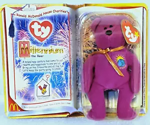TY ORIGINAL TEENIE BEANIE RONALD MCDONALD HOUSE Millennium der Teddybär - Bild 1 von 8