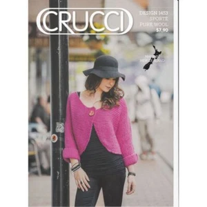 Cardigan Crucci Knitting Pattern 1453 for 14 Ply Yarn - Picture 1 of 1
