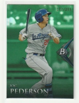 🔥 2014 Bowman Platinum JOC PEDERSON Chrome Prospects Green /399 #BPCP19 🔥 - Image 1 of 2