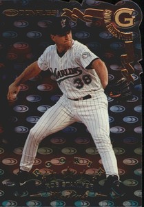 1998 Donruss Gold Press Proofs Marlins Baseball Card #285 Rob Stanifer /500