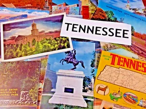 Group of 75 Vintage TENNESSEE Postcards - Smoky Mountains, Gatlinburg, Nashville - Picture 1 of 20