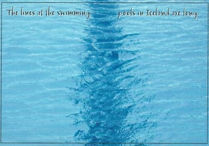 Cartolina piscina Islanda, Reykjavik nuova non pubblicata 4,5 pollici alta x 6,5 pollici larga - Foto 1 di 2