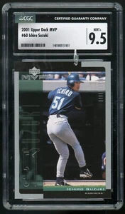 ICHIRO SUZUKI 2001 Upper Deck MVP #60 Seattle Mariners Rookie RC CGC 9.5 Mint+ - Picture 1 of 2