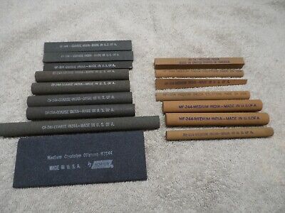 Machinist Tools: Lot Of 16 New Oil Stones, Norton, Made In USA • 80$