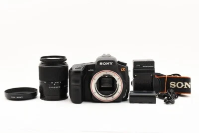 Sony α200 DSLR-A200 Digital SLR Camera Body & Lens 18-70 Tested English OK - Image 1 of 4