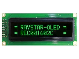 REC001602CGPP5N00100 Display: OLED alfanumerico 16x2 Abm: 85x36x10mm verde PIN: - Foto 1 di 1