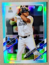 2021 Topps Chrome NPB #10 Alfredo Despaigne Aqua Refractor 035/199 Nippon Hawks
