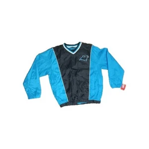 Carolina Panthers Jacket Mens L Lined Pullover NFL Side Zip Embroidered - Picture 1 of 10