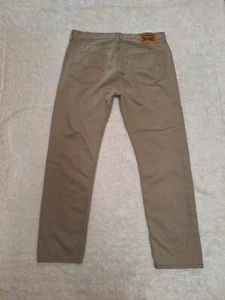 Levis Regular 508 Taper Fit Mens Jeans 34x30 Khaki  - Picture 1 of 3
