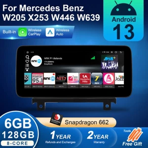 12,3'' Wireless CarPlay Autoradio 4G LTE für Mercedes C/GLC/V/X-Klasse W205 X253 - Imagen 1 de 18