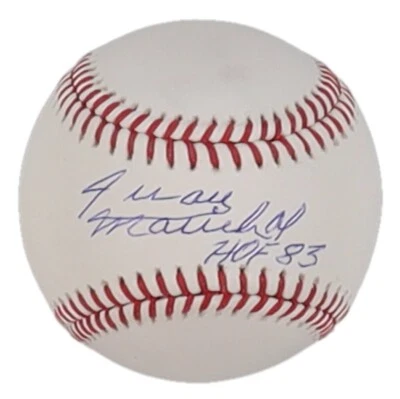 Juan Marichal, San Francisco Giants — Signed OMLB — with "HOF 83" inscription - Image 1 of 2