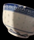 Vintage Blue And White Porcelain Asian Rice Bowls And Spoons Set 4 Chinoserie 4"