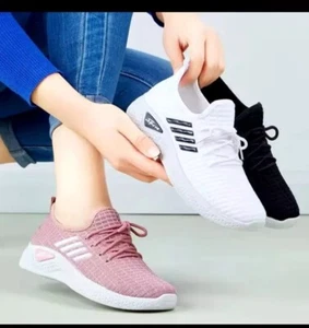 Stylish Breathable Lightweight Women's Shoes Activewear jogging walking woven - Picture 1 of 11
