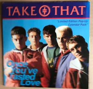 Take That - Once You've Tasted Love- UK 7" Vinyl Single Ltd Pop Up Calendar Pack - Picture 1 of 4