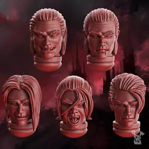Crimson Wing Handsome Heads x10 - Blood Angel Proxy - Grimdark - Heresy - 40k - Bild 1 von 2