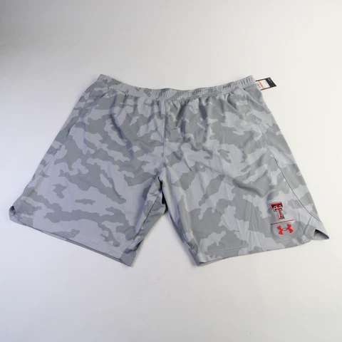 Texas Tech Red Raiders Under Armour HeatGear Athletic Shorts Men's Gray New Cover