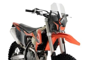 Puig Rally Screen Semifairing Windshield Clear KTM 125 XC-W 2018 - 2019 - Picture 1 of 11