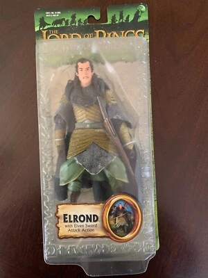 2003 THE LORD OF THE RINGS "ELROND" THE FELLOSHIP OF THE RING 6 INCH FIGURE NIP - Image 1 of 2