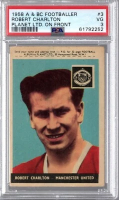 Robert Charlton 1958 A&BC Footballers #3 RC PSA 3 Foto 1 de 2