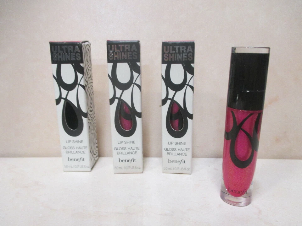 BENEFIT LIP SHINE BACK TO THE FUCHSIA 0.17 OZ BOXED LOT OF 3 - Image 1 of 1