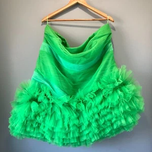 Vestido H&M Innovation XXL Metaverse Design Store Verde Voluminoso Tul - Imagen 1 de 9