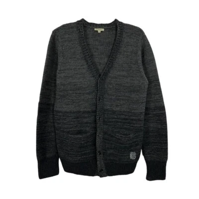 Cardigã Burberry masculino lã merino jumper, tamanho M/L, MSRP $850 - Imagem 1 de 4