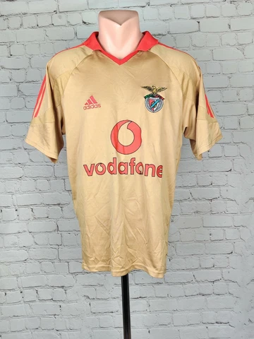 Football shirt soccer FC SL Benfica Portugal Away 2004/2005 Adidas Gold Men's M Cover