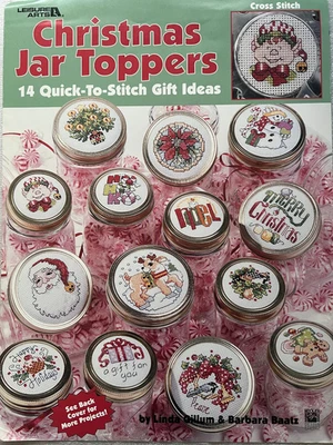 Leisure Arts- Christmas Jar Toppers Chart - Image 1 of 2