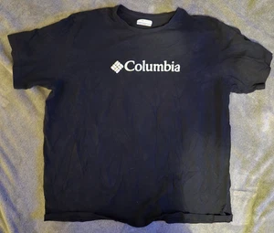Columbia  - Sport - Short Sleeve - Plain - Black - Big Logo - Size 2XL - T Shirt - Picture 1 of 3