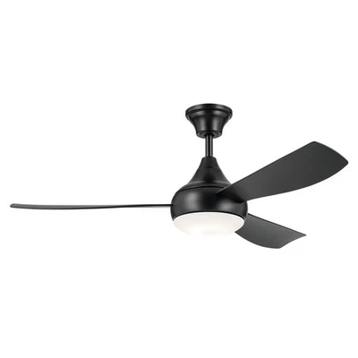 Satin Black 54"Ceiling Fan from the Ample Collection - Image 1 of 4
