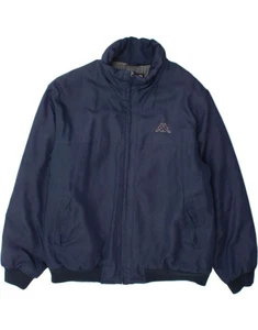 KAPPA Mens Bomber Jacket UK 44 2XL Navy Blue Polyester CG01 - Picture 1 of 6