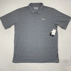 Pelagic Weekender Polo Shirt Mens 2XL XXL Gray Short Sleeve Performance - Picture 1 of 9