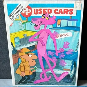 Vintage 1978 Pink Panther TV Cartoon Kids Puzzle 100 Pieces Whitman - Complete - Picture 1 of 10