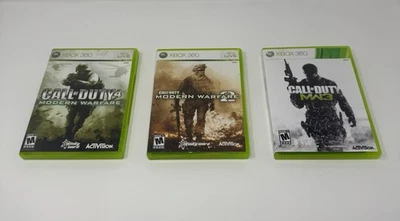 COD Modern Warefare Trilogy MW2 MW3 Microsoft Xbox 360 CIB 2009 Tested Fast Ship - Bild 1 von 3