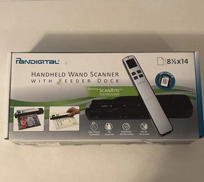 Pandigital Handheld Wand Scanner With Feeder Dock Red -OPEN BOX - Image 1 of 4