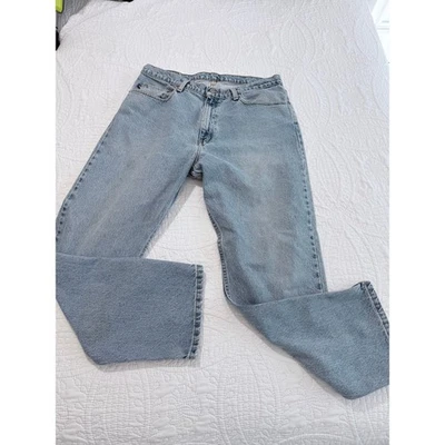 Pantalones de mezclilla Ralph Lauren Polo Company calce relajado lavado claro 36x30 vintage años 90 Foto 1 de 4