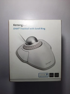 Kensington Orbit Trackball Mouse with Scroll Ring (White) (K72500WW) White-Grey - Image 1 of 4