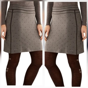 Smartwool Mini Punto Reversible Mini Falda Taupe Brezo Suéter Tejido Mujer M - Imagen 1 de 21