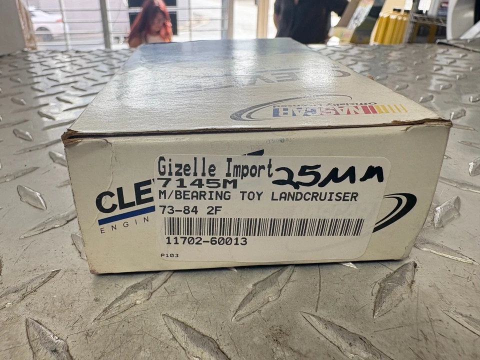 73-84 Land Cruiser 2F Engine Crankshaft Main Bearing Set  NOS 25mm .010 - Image 1 of 3