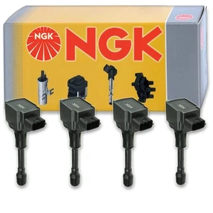 4 pc NGK Ignition Coils for 2007-2018 Nissan Altima 2.5L L4 Spark Plug Wire bj - Picture 1 of 5