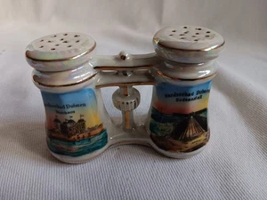 Esparcidor de sal y pimienta en forma de binoculares vistas Mar del Norte Duhnen - Imagen 1 de 10