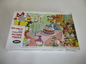 Happy Birthday Mickey Mouse Puzzle Jaymar Walt Disney RÖMISCHE KERZEN NEU VERSIEGELT - Bild 1 von 4