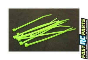 4 Inch Fluor Green Nylon Tie Wraps 10 Count NZT7805 - Picture 1 of 1