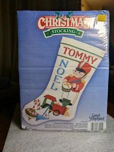 Vtg 1989 Good Shepherd Counted Cross Stitch Christmas Stocking Kit 87215 DMC  - Picture 1 of 5