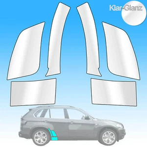 Stone chip protection film for BMW X5 M Sport E70 year 07-13 side fender 6 pieces clear - Picture 1 of 1