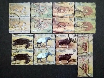 Malaysia 1979 Animals Complete Set All Block Of 2 - 16v Used - Image 1 of 4