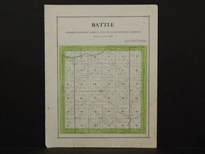 Mapa del condado de Iowa, Ida, municipio de batalla, 1920 Y1#70 - Imagen 1 de 1